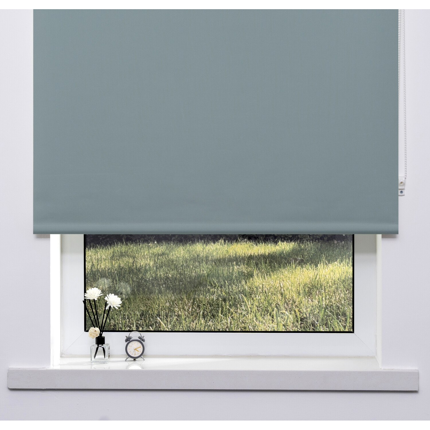 Plain Blackout Blinds Jade Green 180cm Image 2