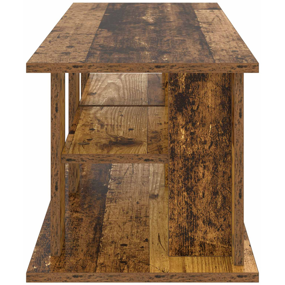 vidaXL 2 Shelf Old Wood TV Stand Image 5