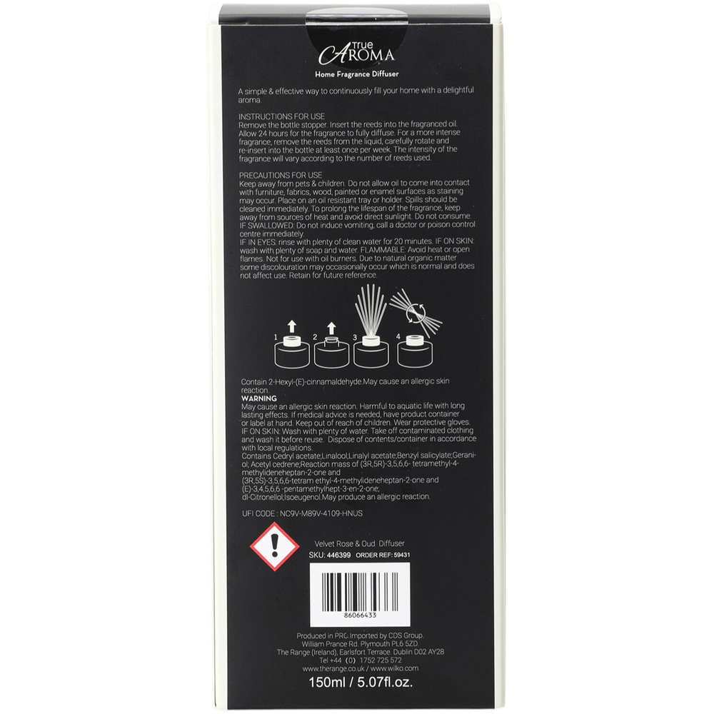 Modern Reed Diffuser Velvet Rose and Oud Image 2