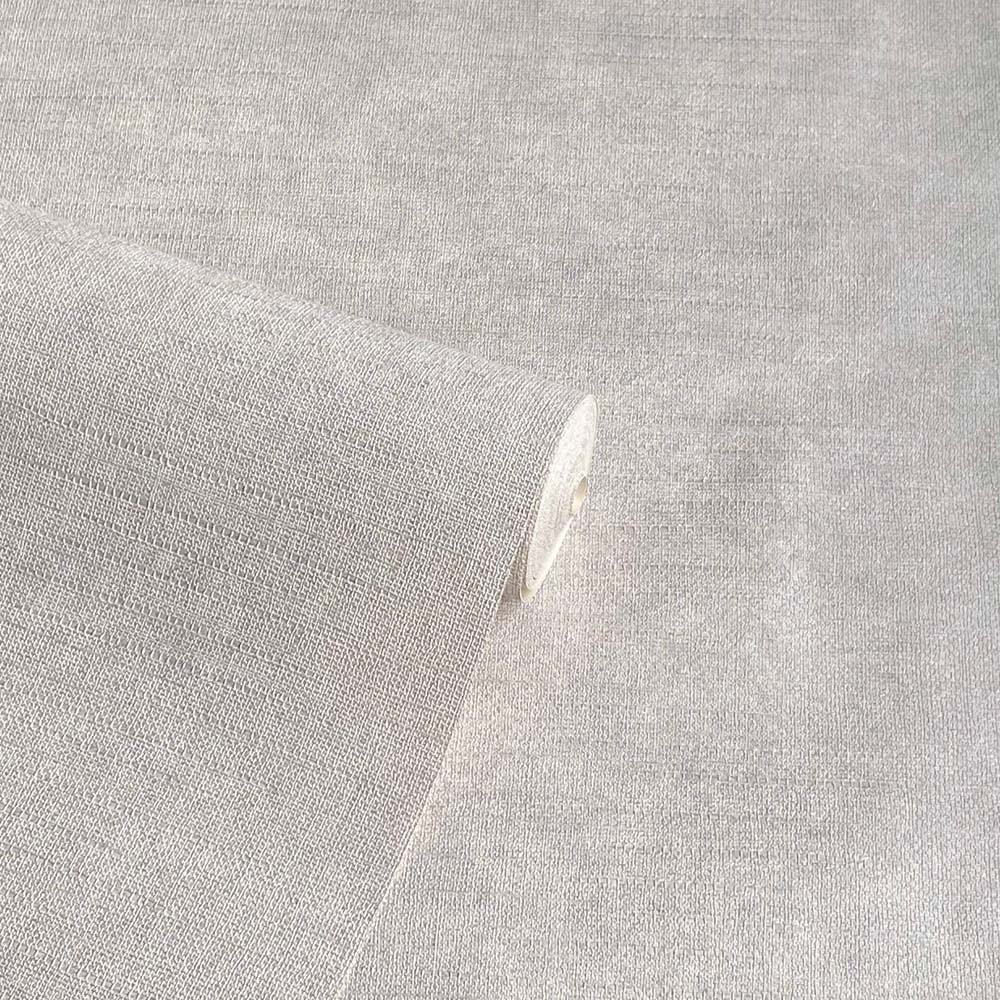 Arthouse Luxury Plain Soft Silver Wallpaper | Wilko