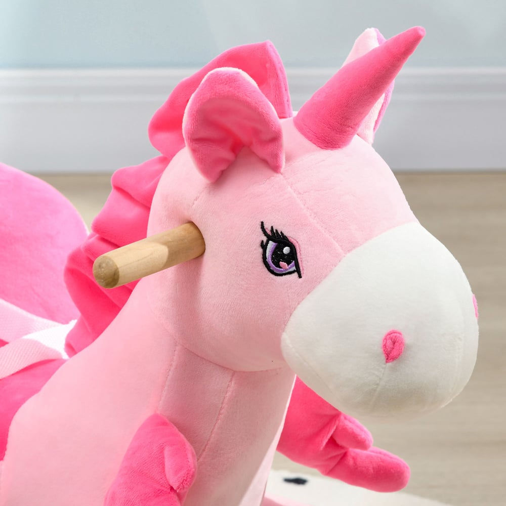 Tommy Toys Baby Rocking Horse Ride On Unicorn Pink Image 3