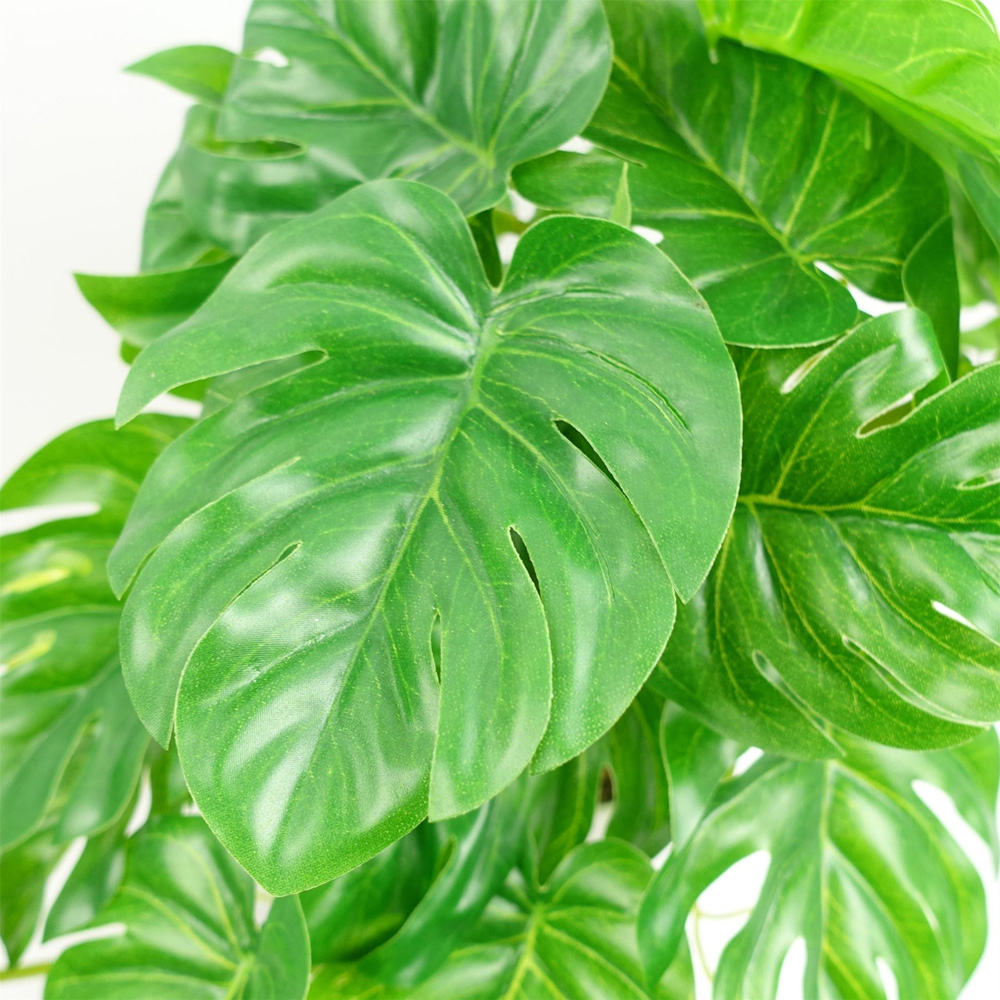 Leaf Green Monstera Potted Artificial Plant 30cm Image 2