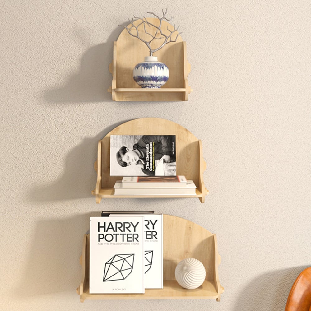 Decorotika Silya Set of 3 Wall Mounted Shelves Image 1