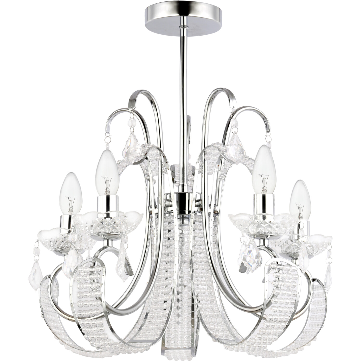 Malani Chandelier Chrome Image 2