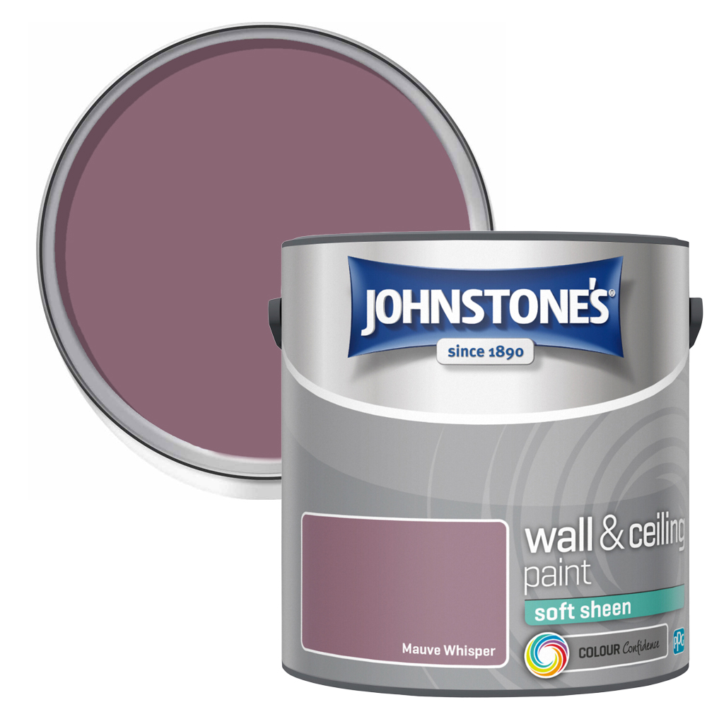 Johnstones Soft Sheen Emulsion Paint - Mauve Whisper / 2.5l Image 1