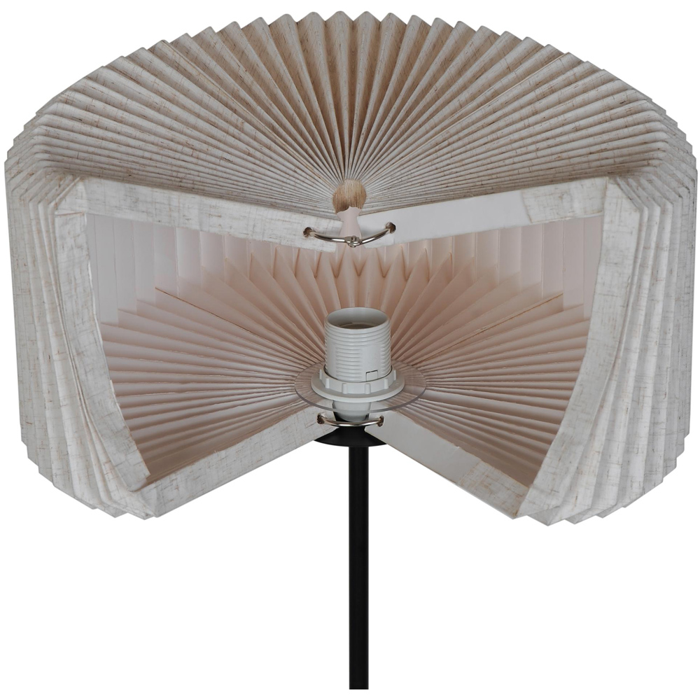 Nordlux Vivienne Black Pleated Floor Light Image 5