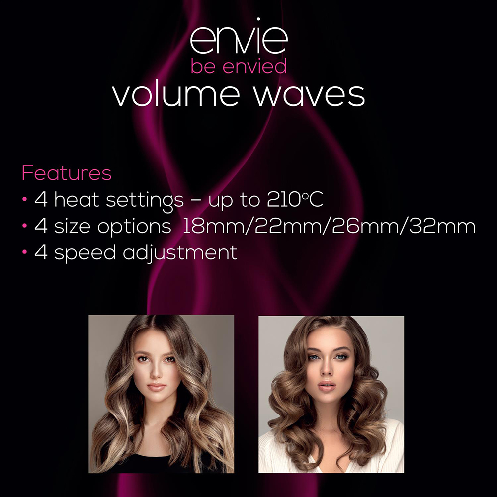 Envie Volume Waves Corded 4 Heat Setting Hair Waver Tool Image 6