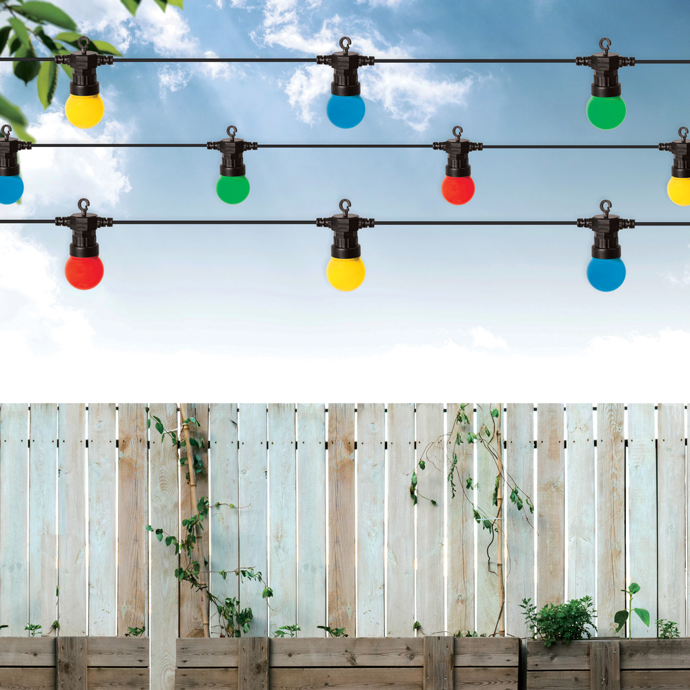 Gardenkraft Multicolour 20 Connectable Bulb String Light Image 6