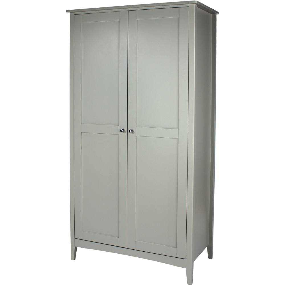 Core Products Como 2 Door Light Grey Wardrobe Image 2