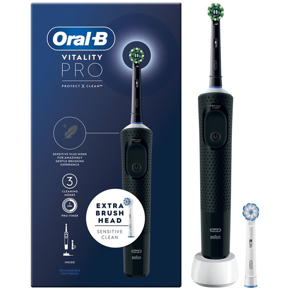 Oral-B Vitality PRO Black Rechargeable Toothbrush Image 3