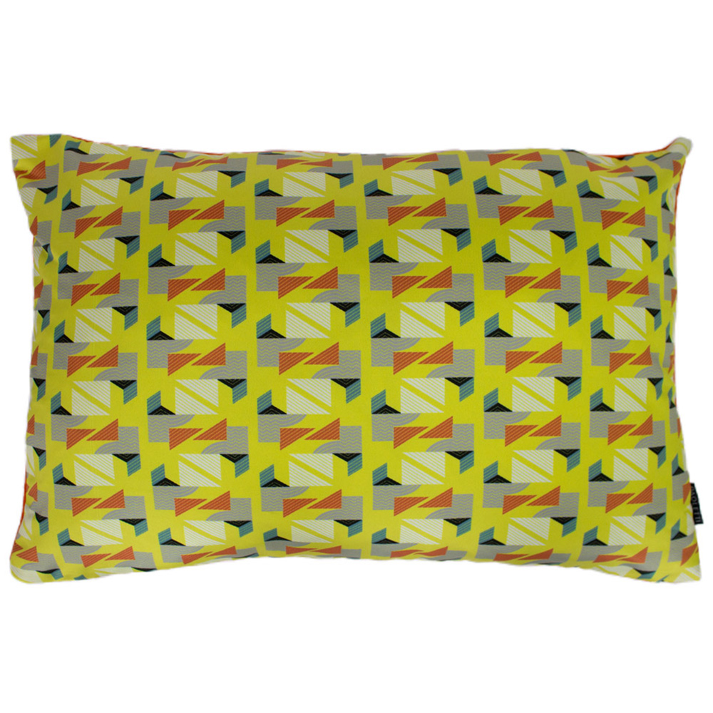 Paoletti Vienna Yellow Geometric Cushion Image 1