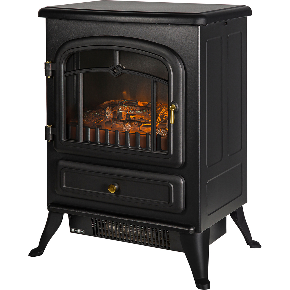 Russell Hobbs Black Electric Stove Fire 1.85KW Image 3