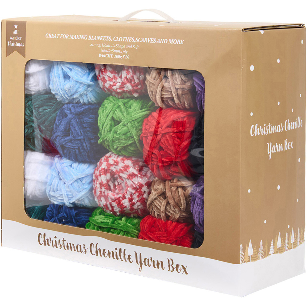 Christmas Chenille Yarn Box Image 4