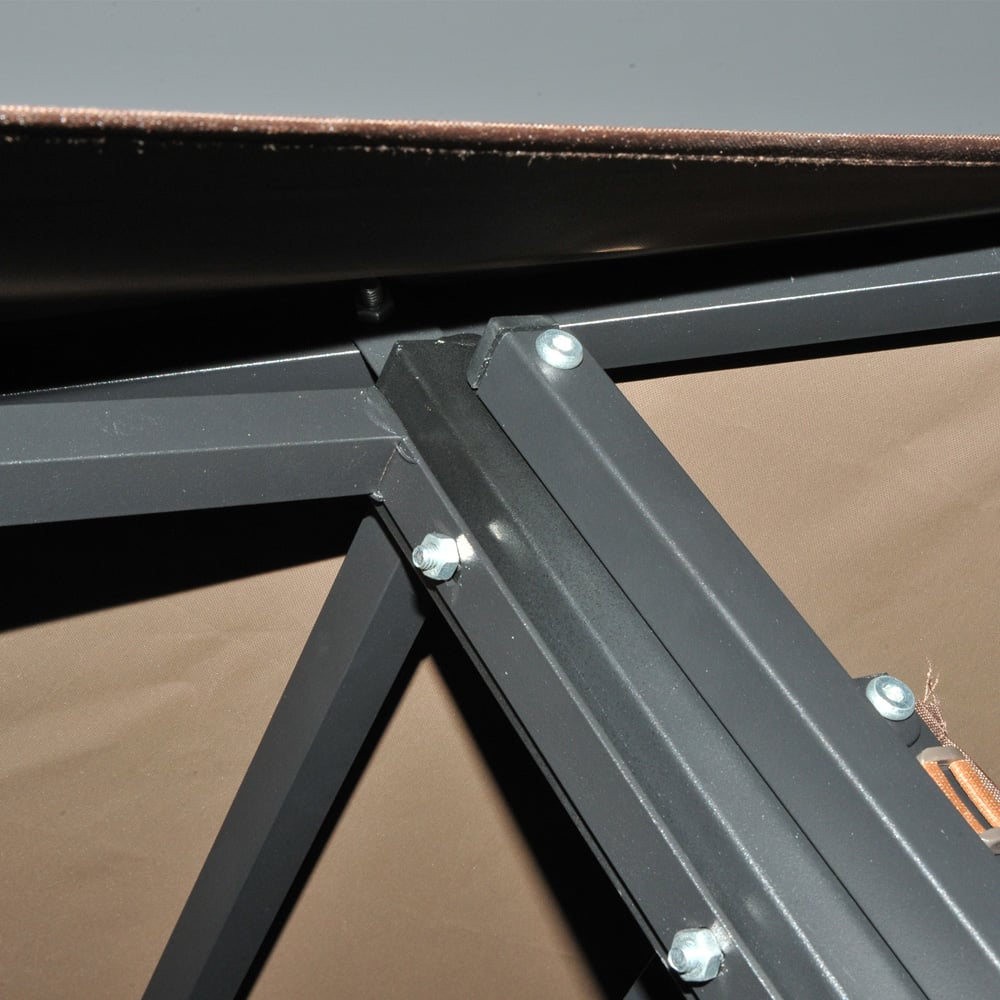 Outsunny 2.5 x 1.5m Coffee Waterproof Canopy Awning Image 3