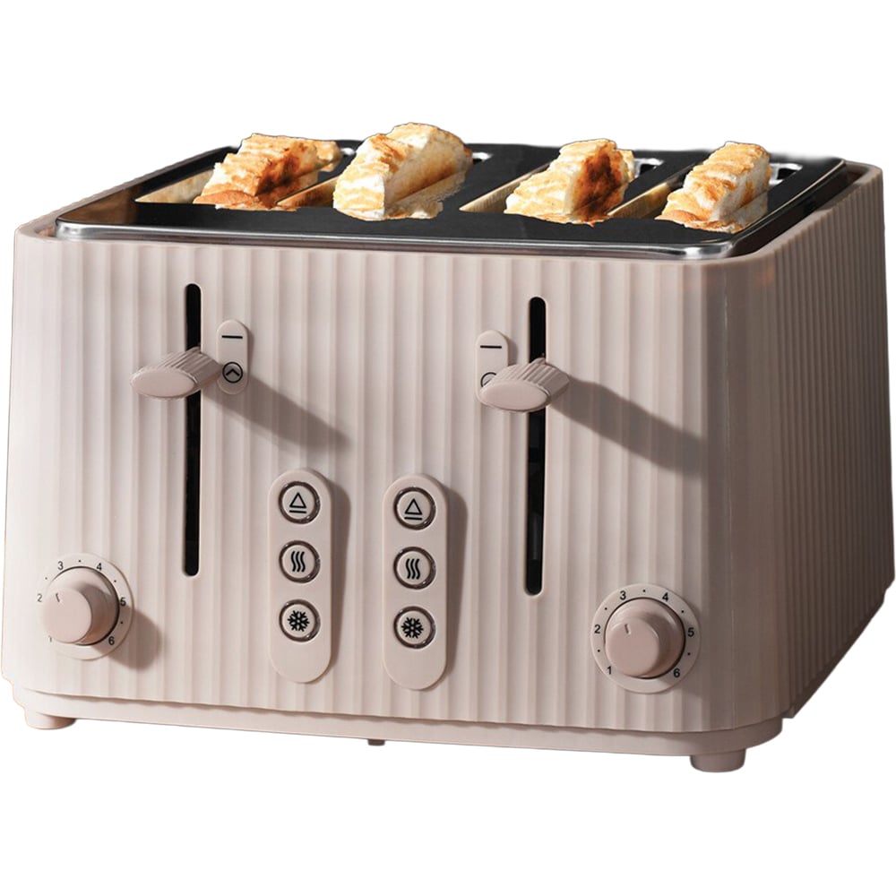 Kitchen Master 4 Slice Toaster  - Cappuccino Image 1