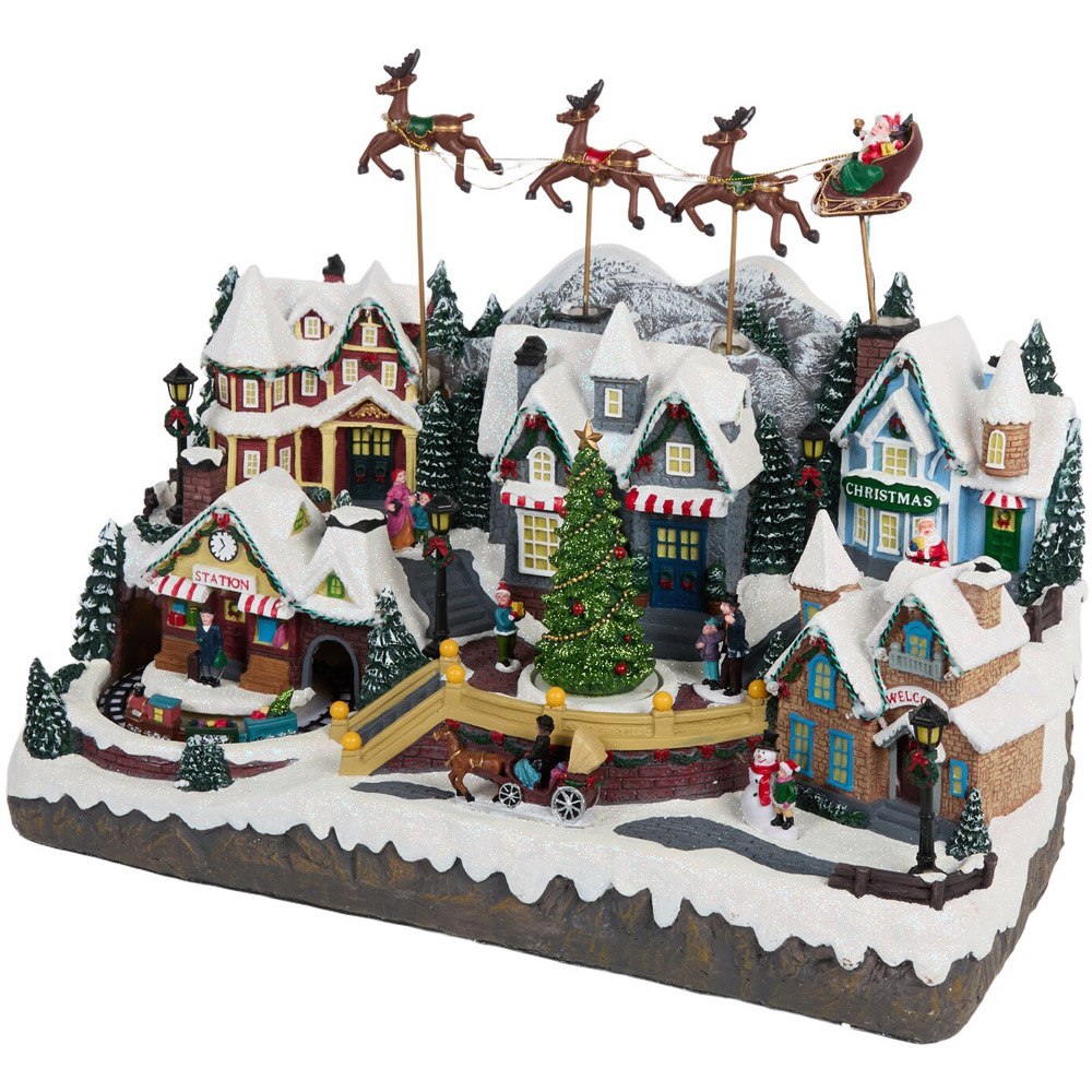 Santa Sleigh Christmas Town Model Image 5