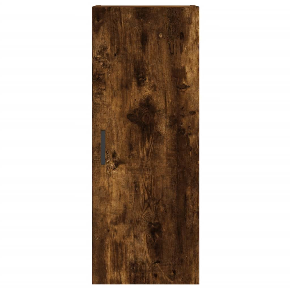 vidaXL Single Door 3 Shelf Smoked Oak Highboard Image 6