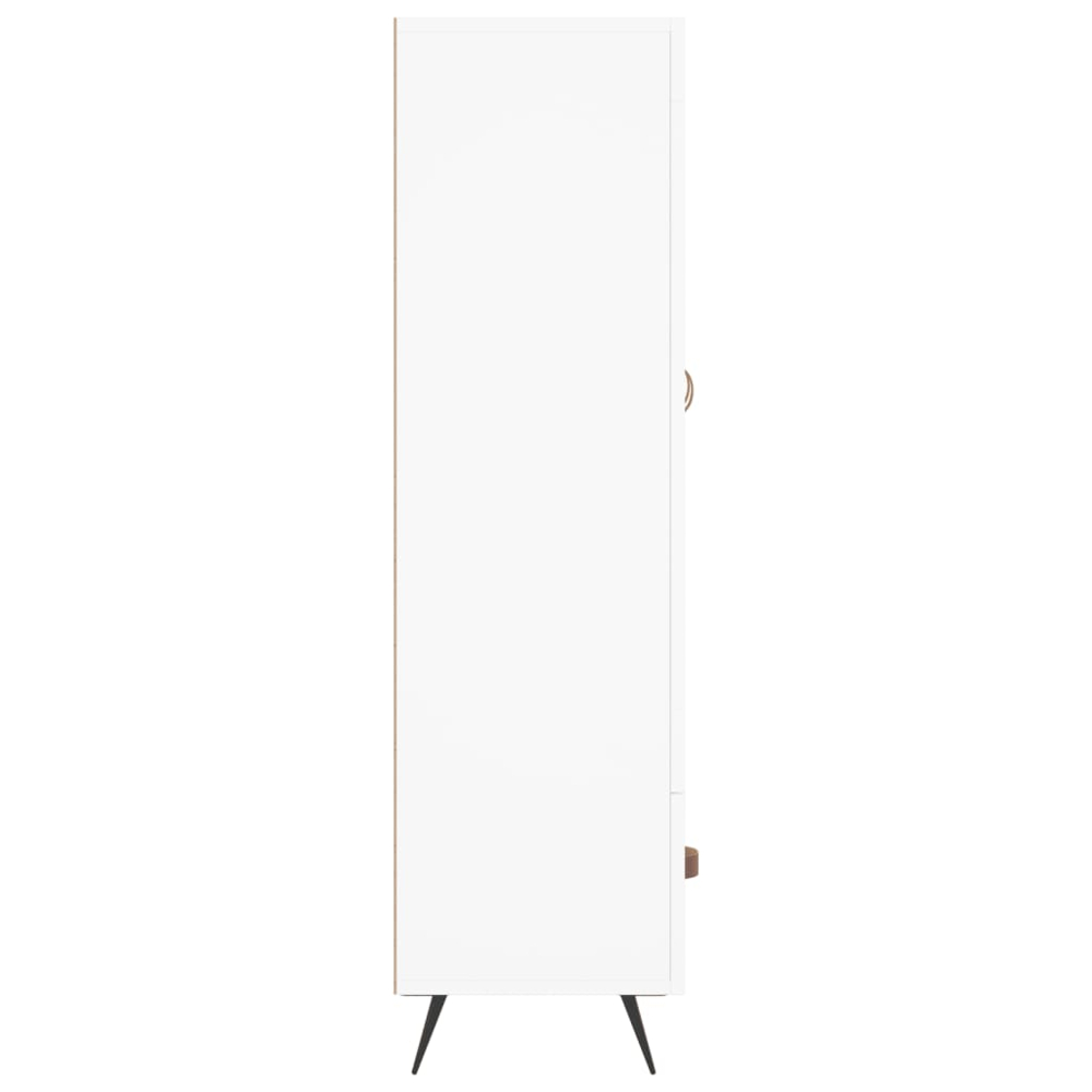 vidaXL 2 Door Single Drawer White Highboard Image 7