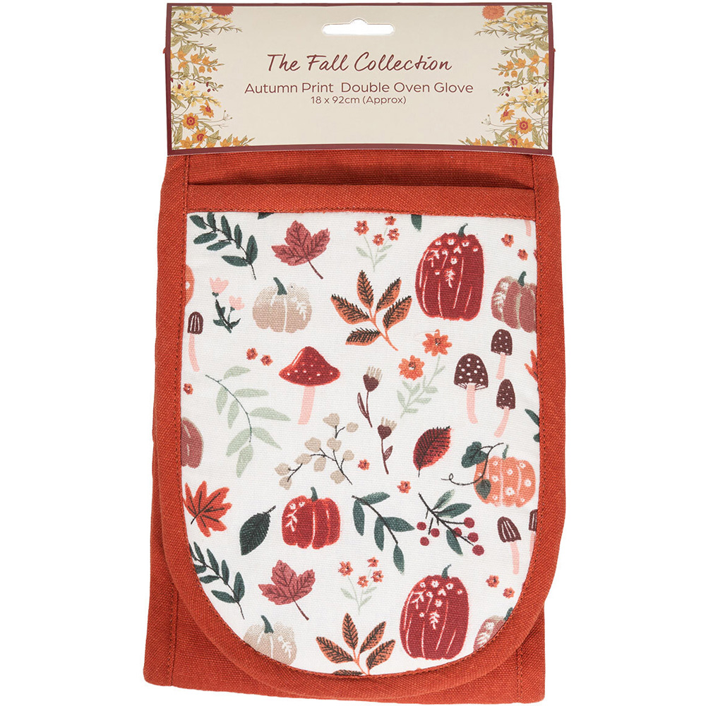 Autumn Printed Double Oven Glove Image 7