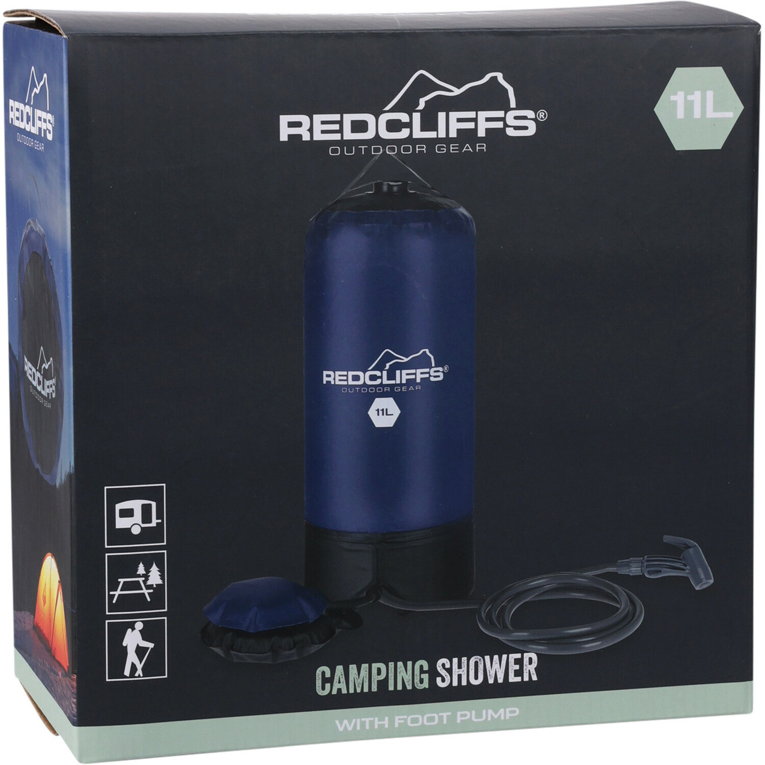 Camping Shower with Pump - Blue Image 3