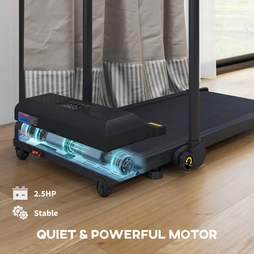HOMCOM 2 in 1 Black Foldable Walking Pad Image 4