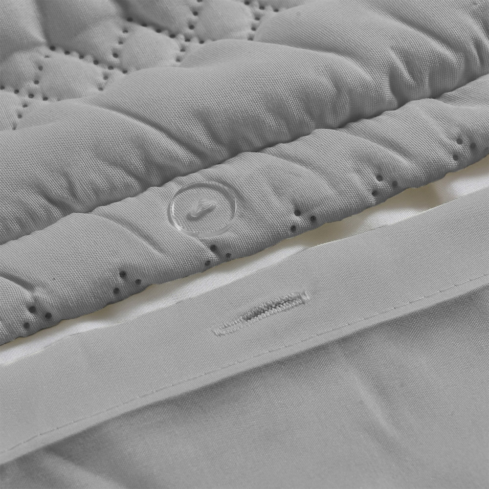 Velosso Double Silver Saville Duvet Set Image 3