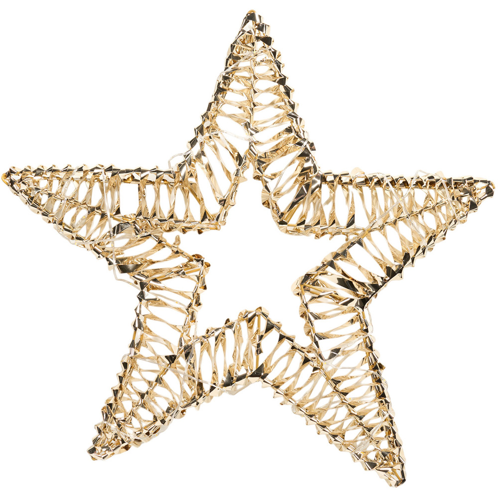LED Gold Foil Hanging Star Image 2