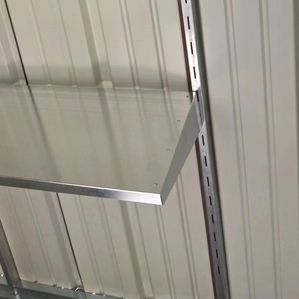 Living and Home 3 x 5ft Zinc Steel Storage Shed with Shelves Image 7