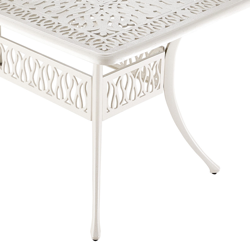 Living and Home 6 Seater White Bistro Set Image 4