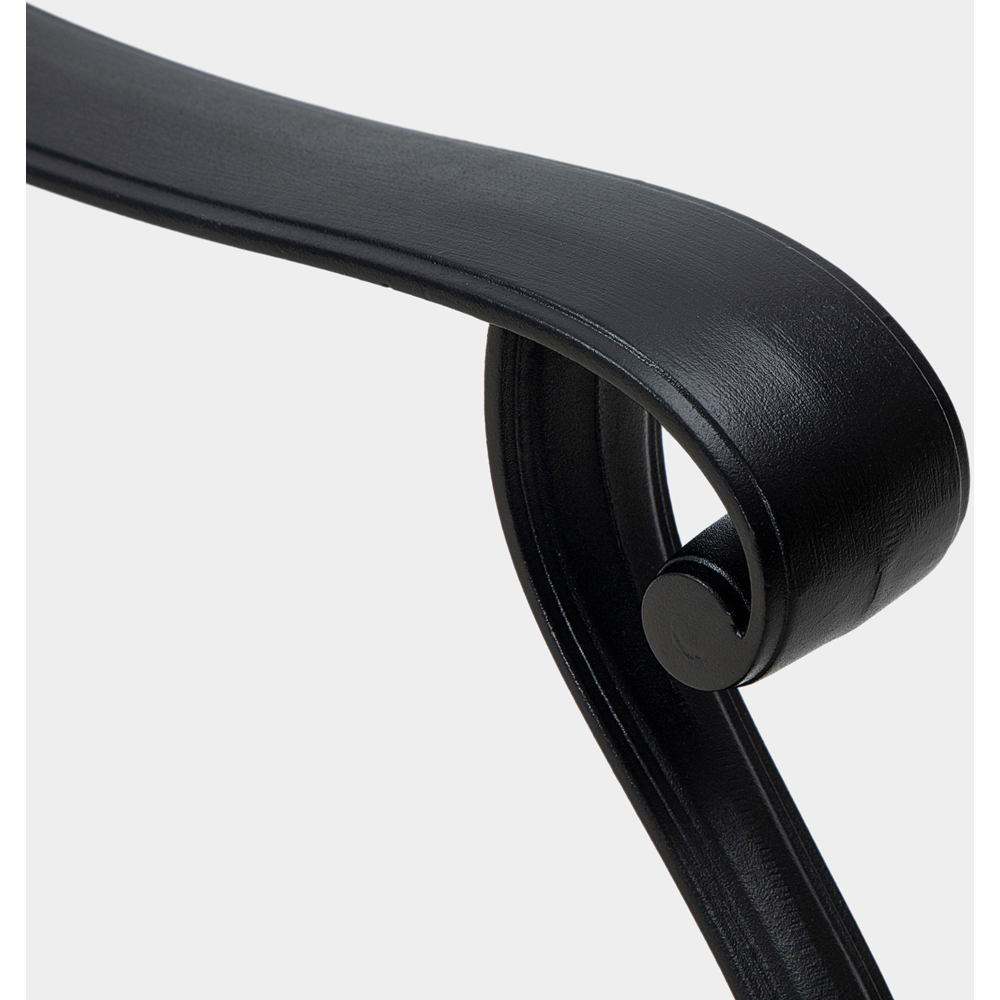 Outsunny Aluminium 6 Seater Garden Dining Set with Umbrella Hole Black Image 3