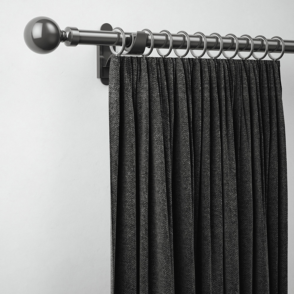 Rothley Gunmetal Curtain Rings Box 10 Pack Image 2