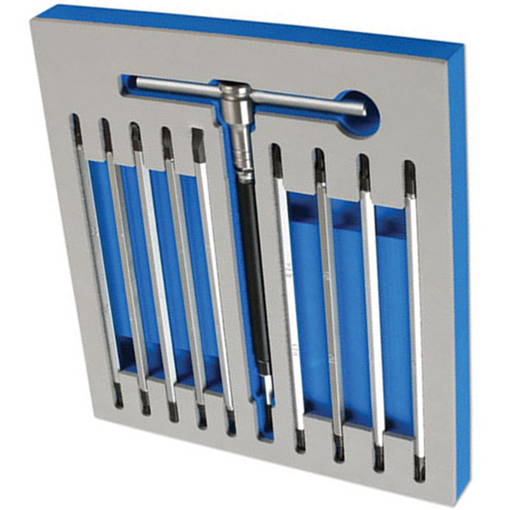 Laser 12 Piece T-Handle Double End Screwdriver Set Image 6