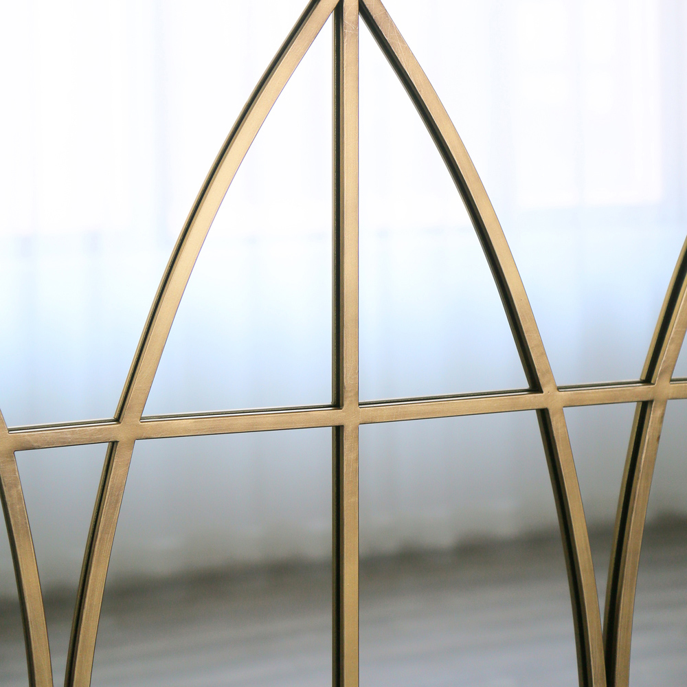 Charles Bentley Madrid Gold Arched Wall Mirror Image 4