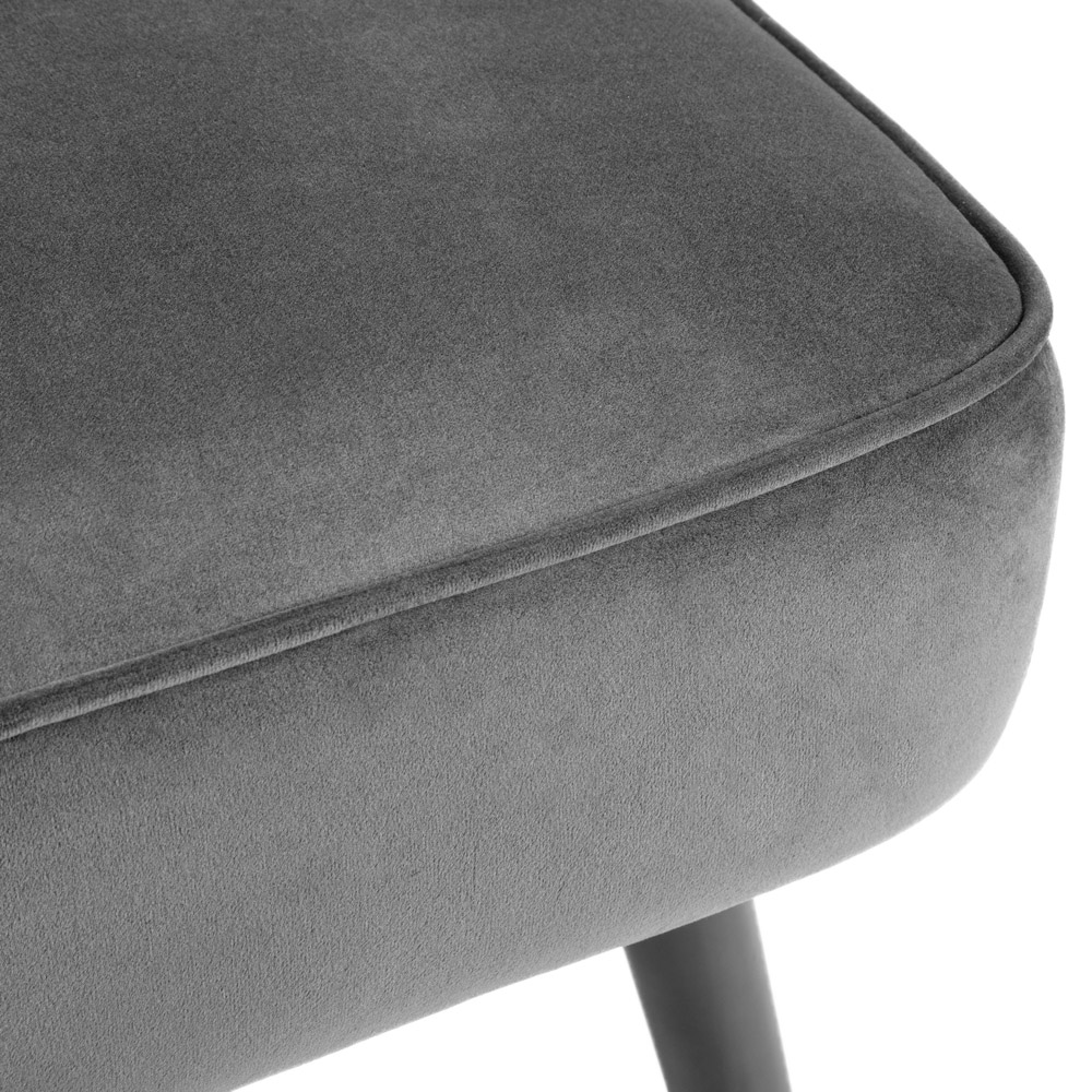 Julian Bowen Miro 3 Seater Grey Velvet Sofa Bed Image 5