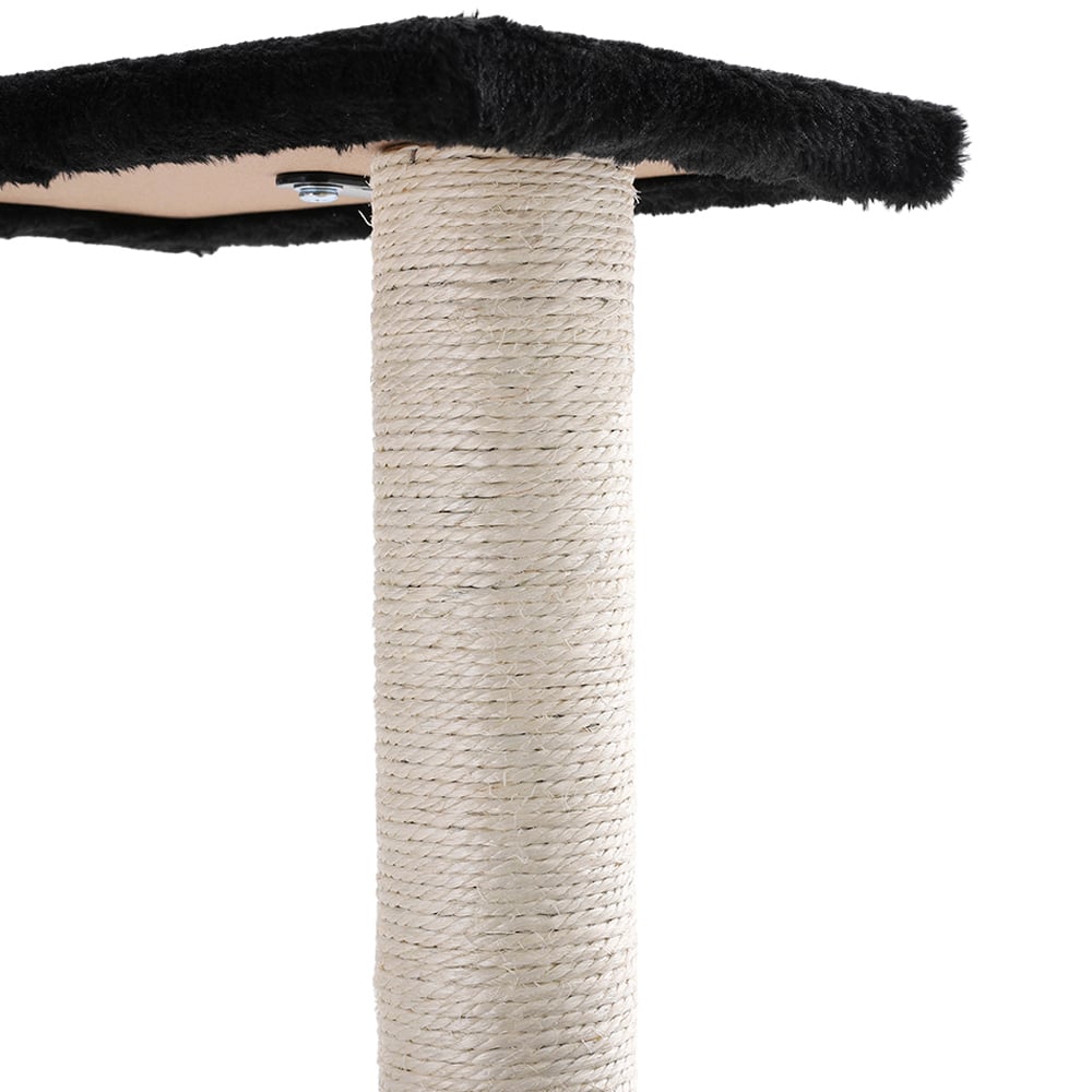 H&O Direct Black Cat Tree Set with Hammock and Jump Platform Image 7