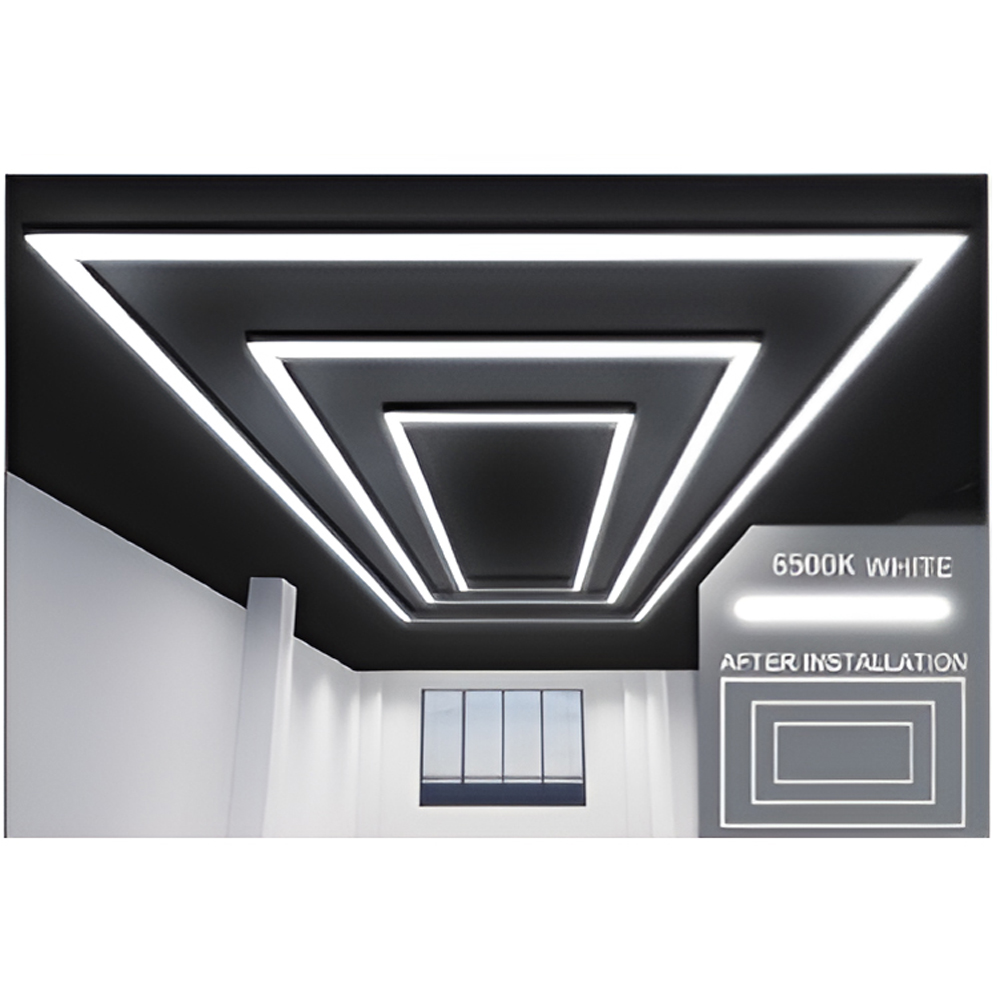 ENER-J 536W CCT Adjustable Designer Ceiling Light with 2 Inner Frame and Border Image 3