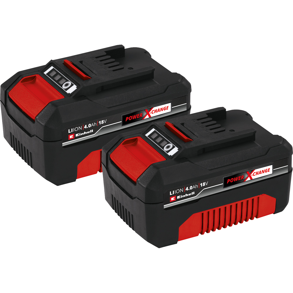 Einhell 4.0Ah Power X Change Battery 18V 2 Pack Image 1