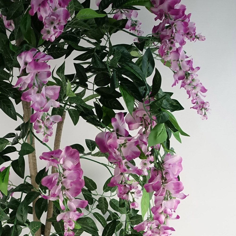 Botanik Purple and Pink Wisteria Artificial Tree in Pot 5ft Image 5