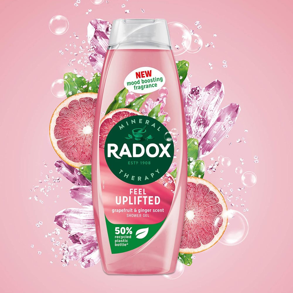 Radox Feel Uplifted Grapefruit and Ginger Scent Shower Gel 675ml 6 Pack Image 5