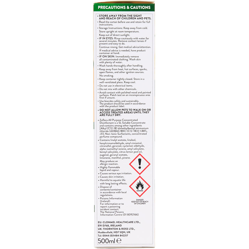 Zoflora All Purpose Concentrated Disinfectant Springtime Image 3