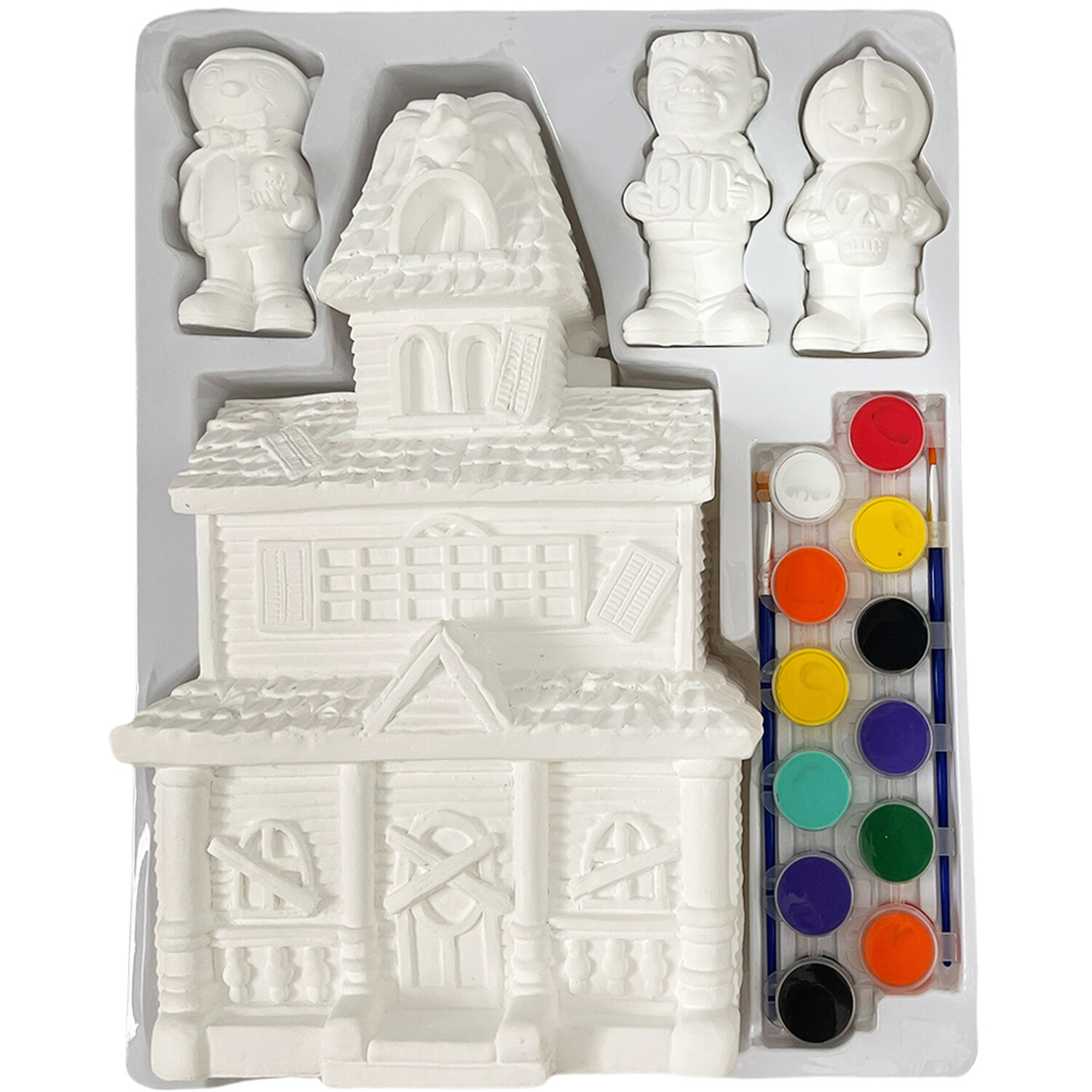 Giant Ceramic Halloween Castle Set White Image 2