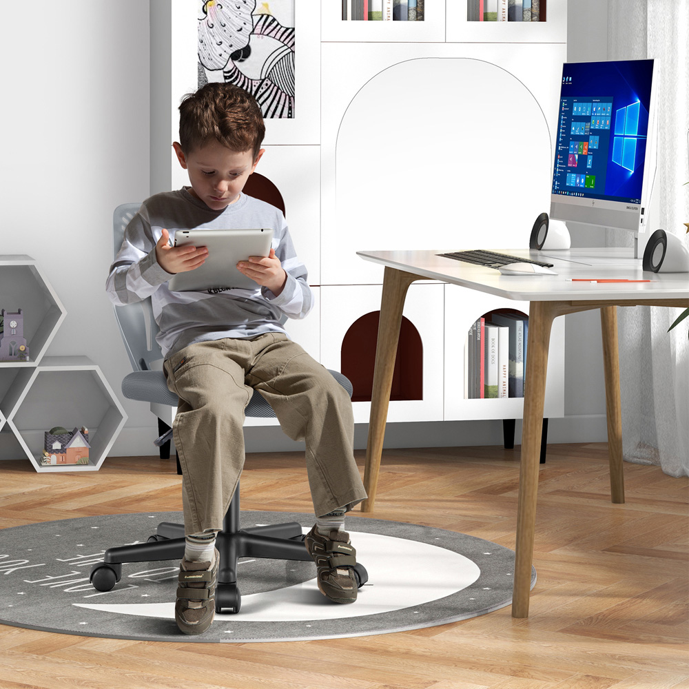 Costway Grey Ergonomic Children Study Chair Image 3