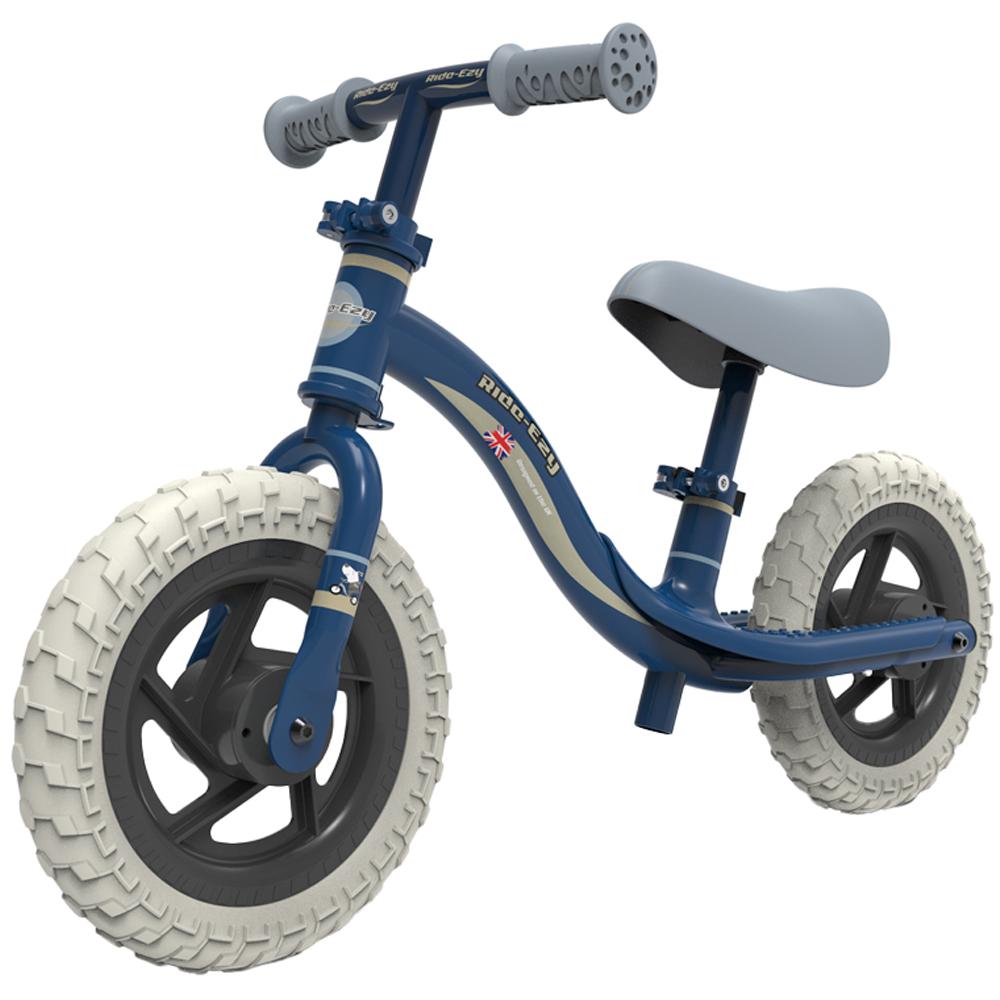 Ride-Ezy Go Blue Silver 2 Wheel Balance Bike Image 1