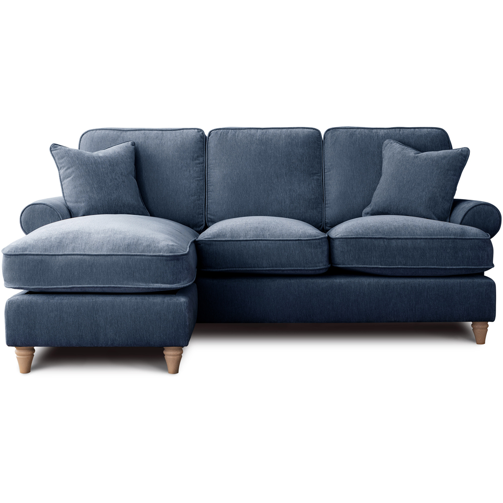 The Victoria 3 Seater Navy Left Hand Chaise Sofa Image 2