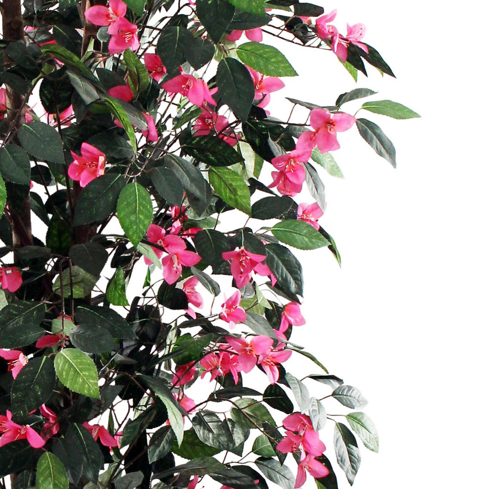 Leaf Pink Flower Bougainvillaea Artificial Tree in Pot 6ft Image 2