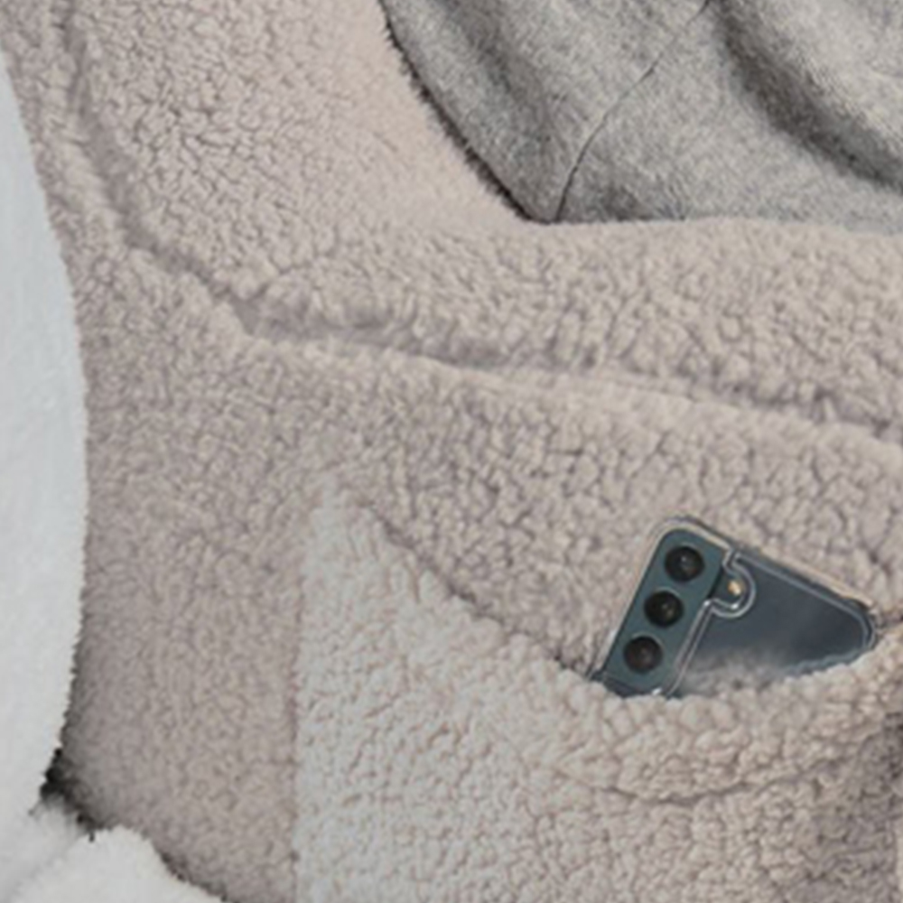 Teddy Fleece Cuddle Chair - Silver Image 4