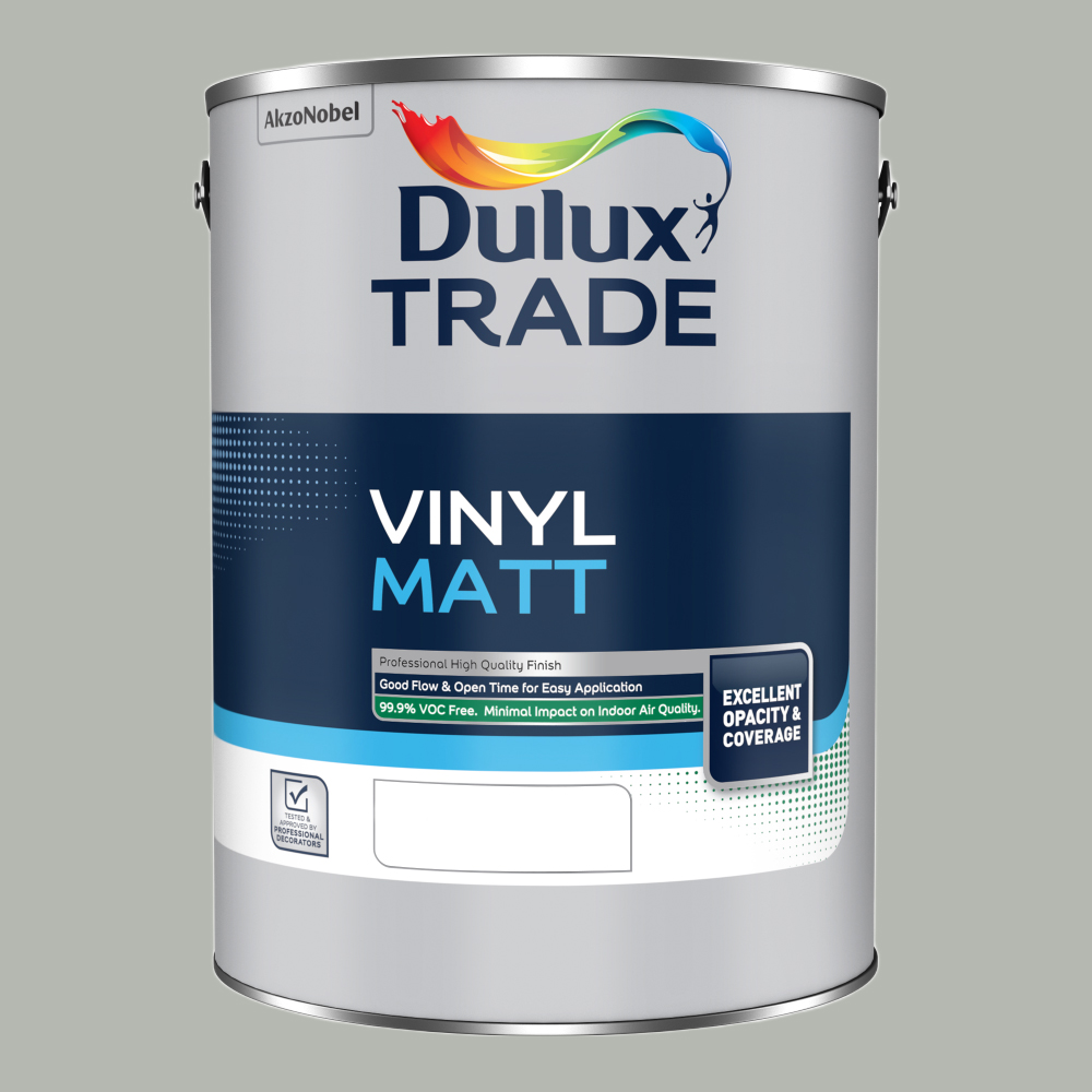 Dulux Trade RAL 7038 Walls and Ceilings Vinyl Matt Paint 5L Image 2