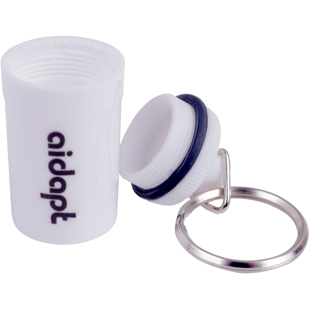 Aidapt White Pill Box with Keyring Image 2