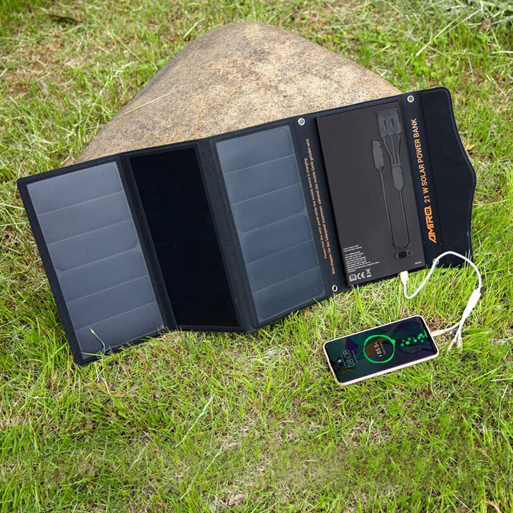 Yard Force LX PB21 Portable Solar Power Bank 12V Image 2