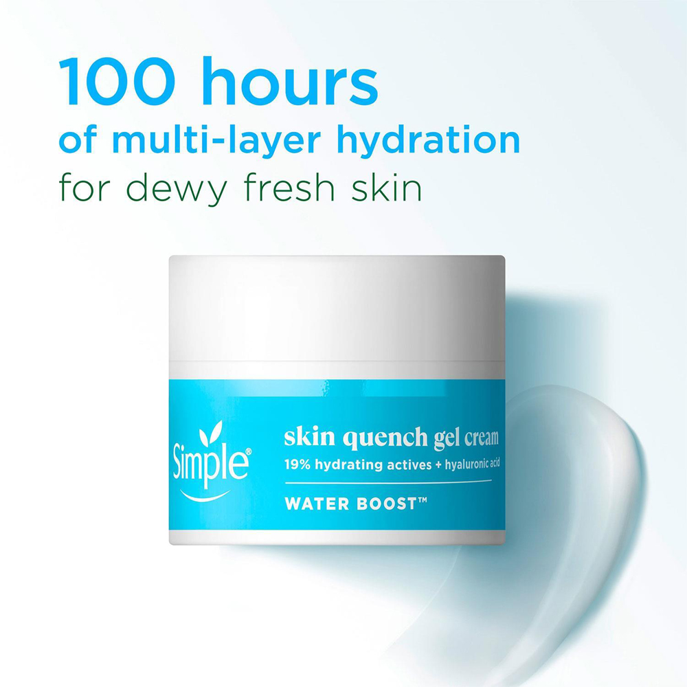 Simple Water Boost Skin Quench Sleeping Gel Cream with Minerals 50ml 3 Pack Image 3